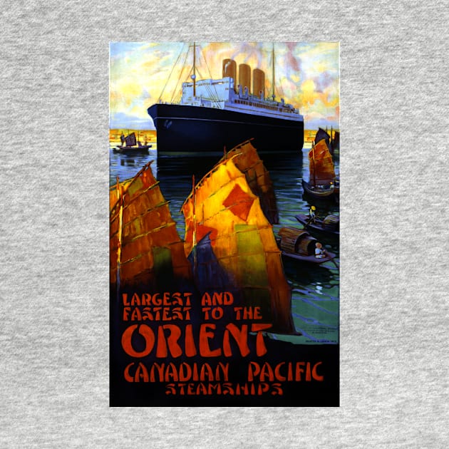 Vintage Travel Poster Orient Canadian Pacific by vintagetreasure